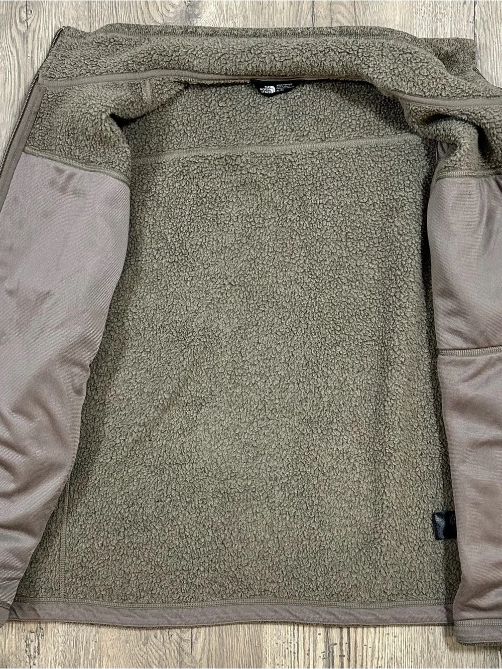 The North Face Men's Brown Zip-Up Fleece Vest